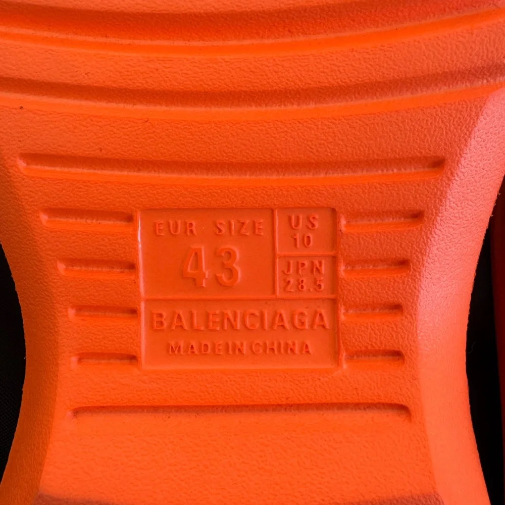 Balenciaga Orange Foam Slide Sandals